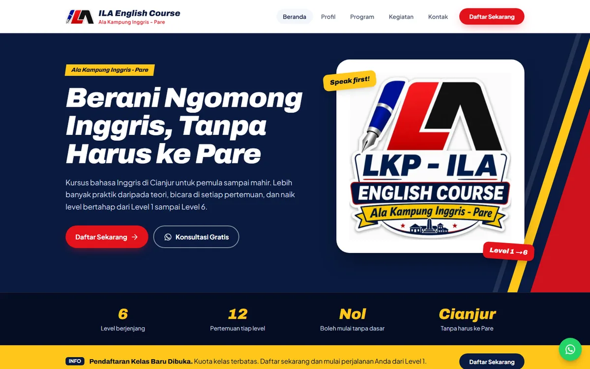 ILA English Course